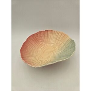 Royal Winton Grimwades England Shell Bowl Vintage Pastel Pink Blue Footed ombre
